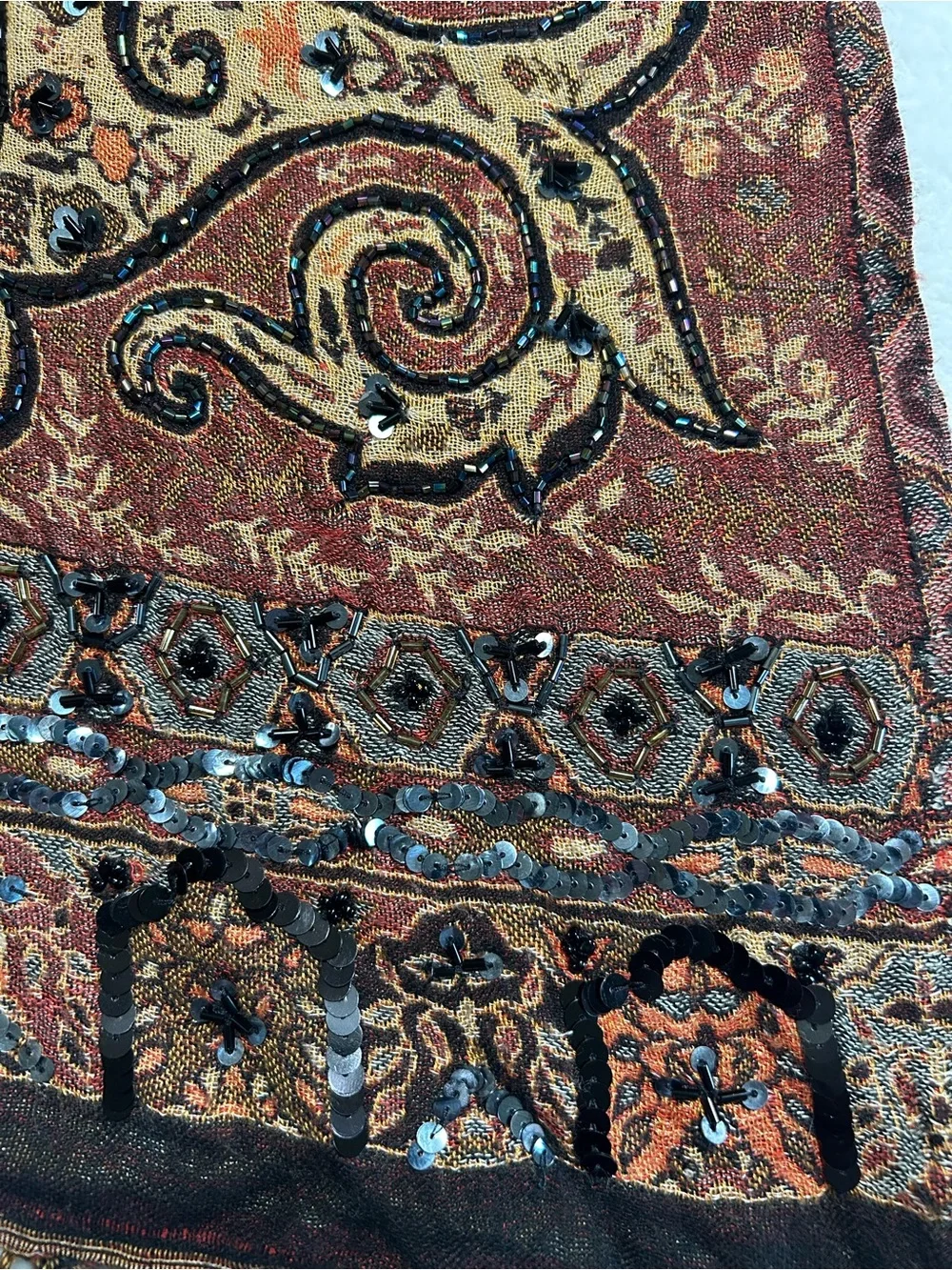 N/A beaded paisley
